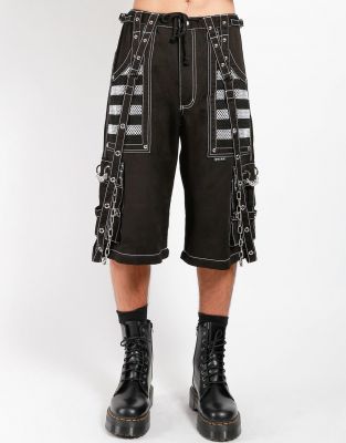 Gothic Black Grey Lining Pant